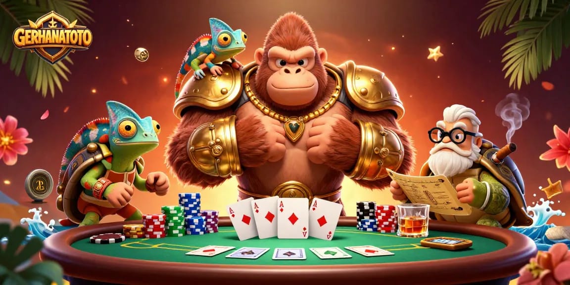 GERHANATOTO memberikan pengalaman judi dengan dituangkan pada ilustrasi 3D yang menampilkan kekuatan dan strategi.