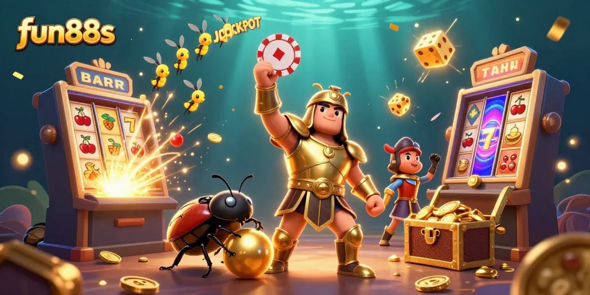 Spin the reels and win prizes with fun88s in an exciting animated casino adventure.