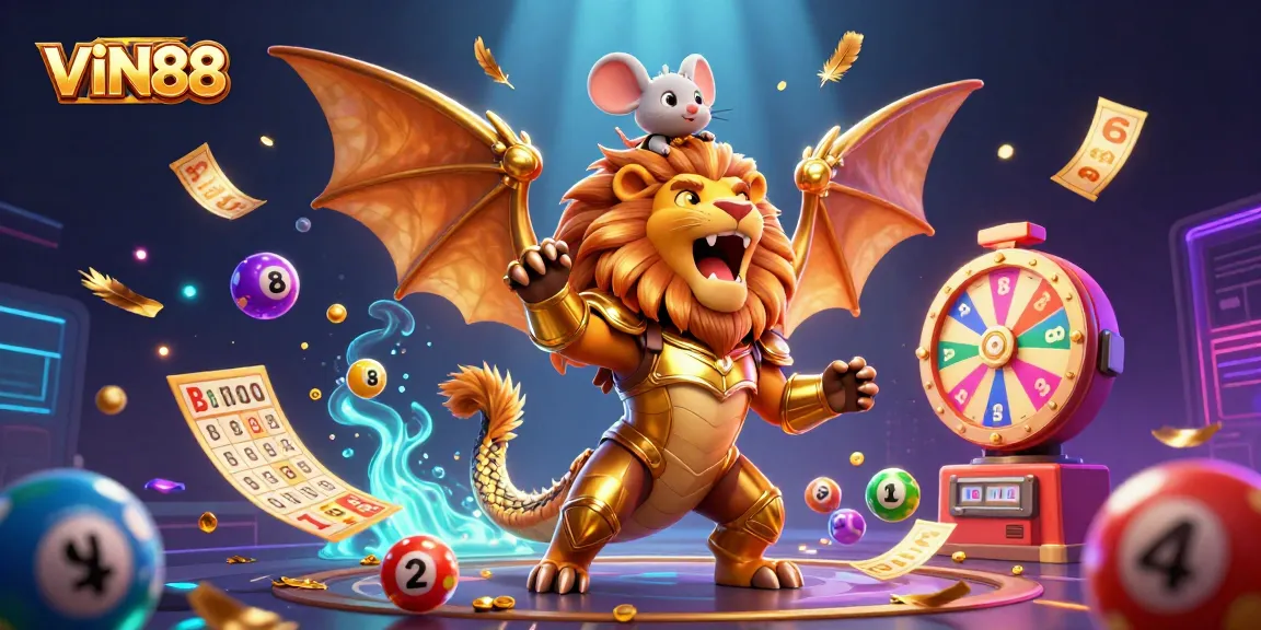 Experience thrilling wins at VIN88 with vibrant lottery balls and a dynamic gaming atmosphere.