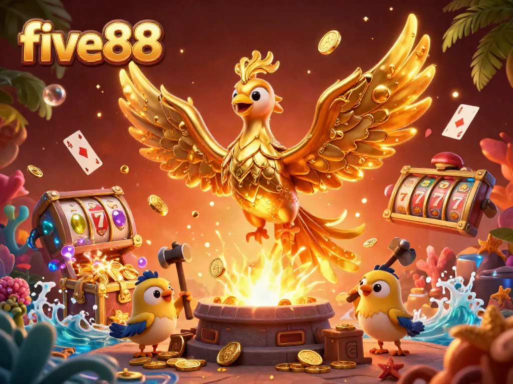 Experience thrilling moments with five88's stunning casino gameplay, featuring vibrant graphics and captivating elements.