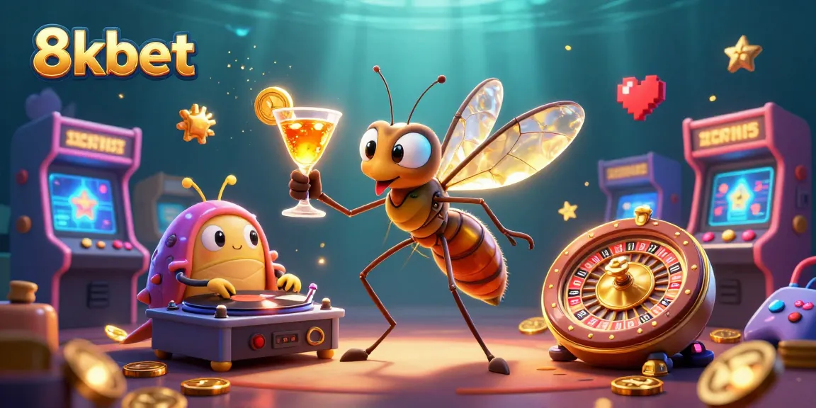 Experience thrilling wins at 8kbet with lively characters and vibrant casino elements.