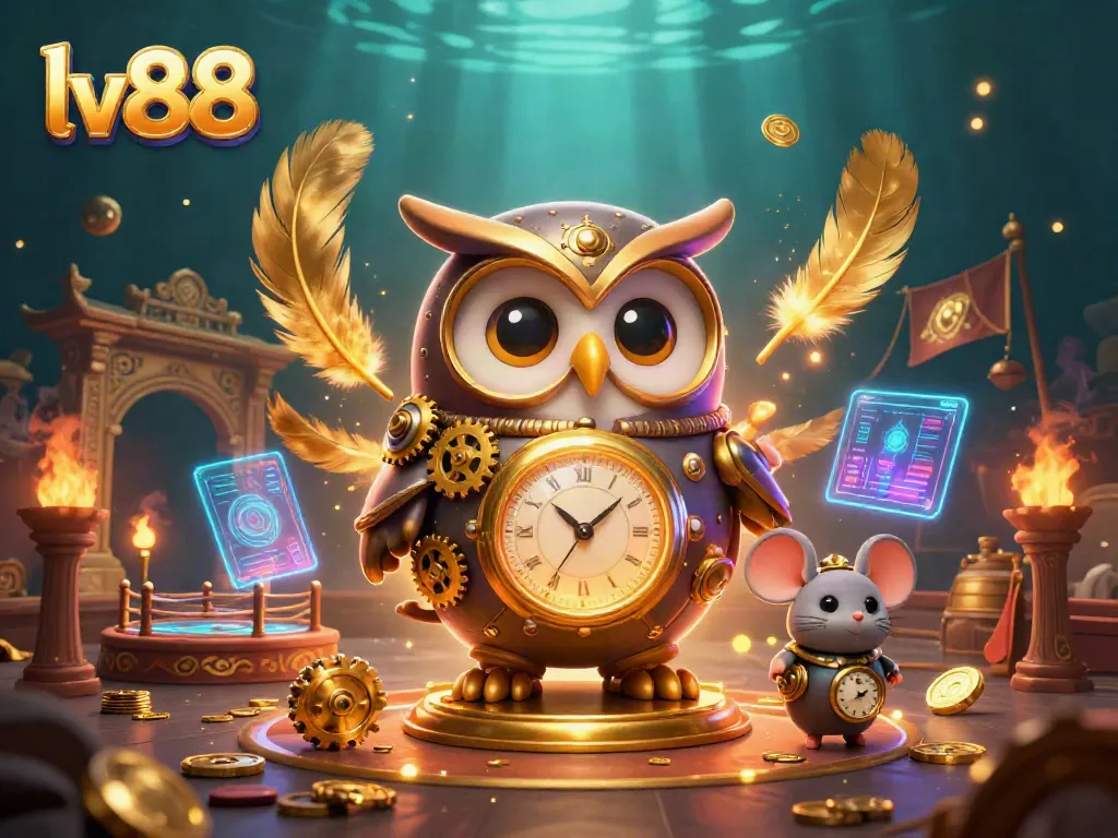 Enhance your gaming experience at lv88 with a vibrant steampunk casino adventure illustration.