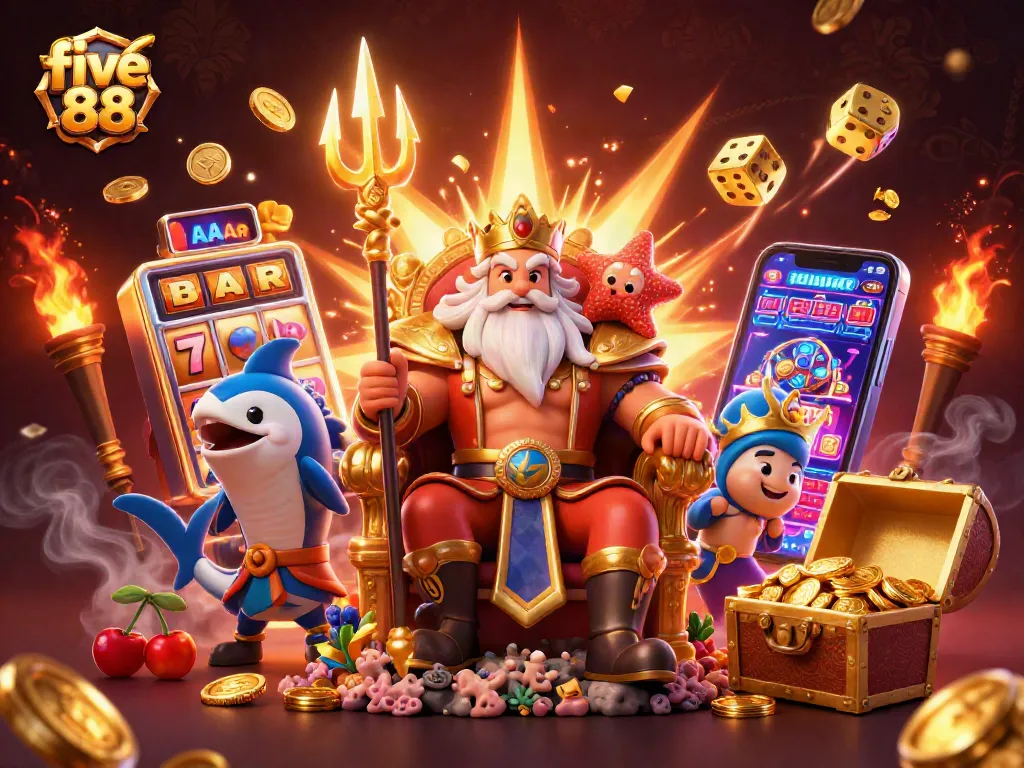 Experience thrilling games at five 88 with vibrant slot machines and jackpot excitement.