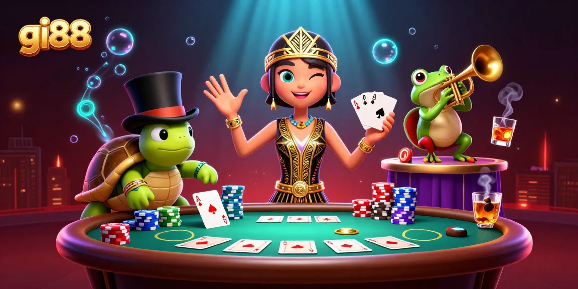 Play slots and win big with gi88 at an energetic speakeasy-themed casino scene.