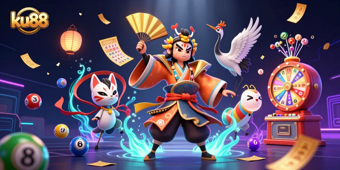 Engage in exciting lottery action while playing at ku88 with vibrant 3D elements and dynamic energy.