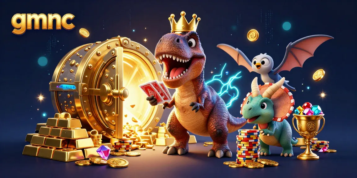 Engage with gmnc for thrilling card games featuring dinosaurs in a vibrant casino adventure.