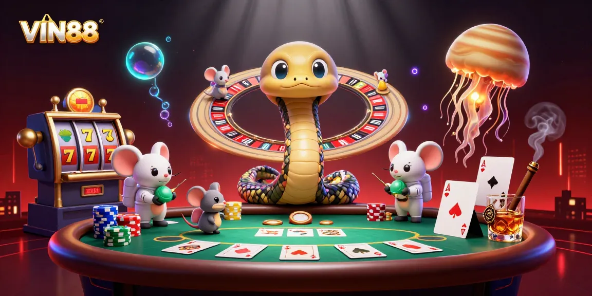 Experience thrilling gaming at VIN88 with our cosmic roulette and poker showdown