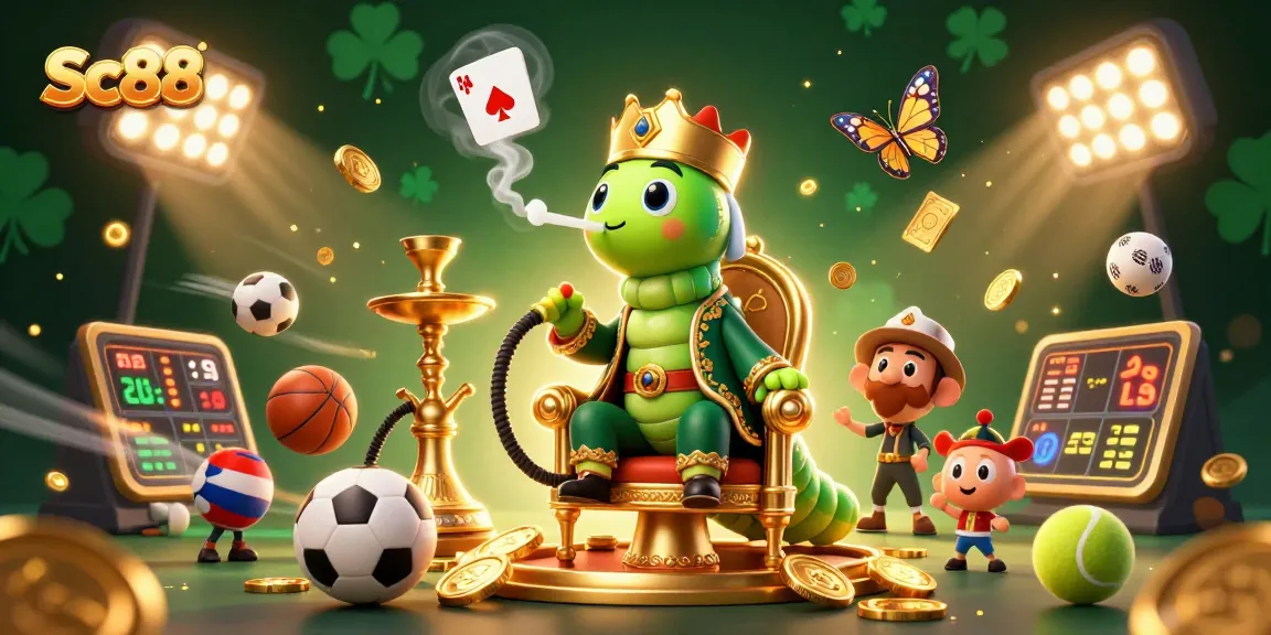 Join the Sc88 world of excitement with a captivating 3D illustration showcasing thrilling sports and casino elements.