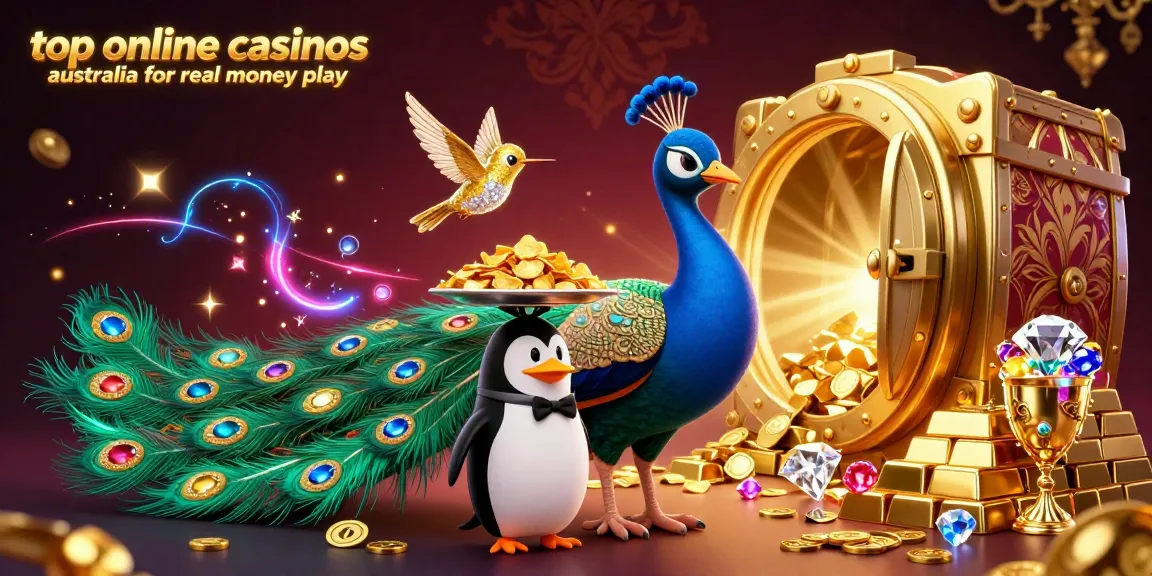 Play at top online casinos australia for real money play with vibrant casino characters and golden treasures!